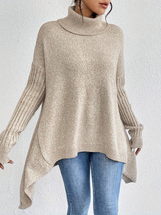 Léïna™ – Miękki, swobodny sweter z golfem