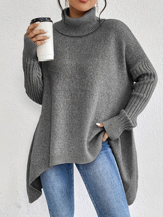 Léïna™ – Miękki, swobodny sweter z golfem