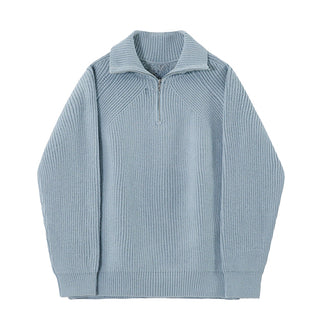 Martin | Pull Azure à quart de zip