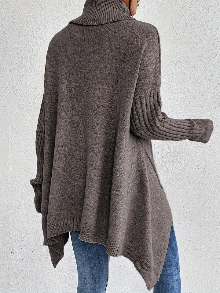 Léïna™ – Miękki, swobodny sweter z golfem