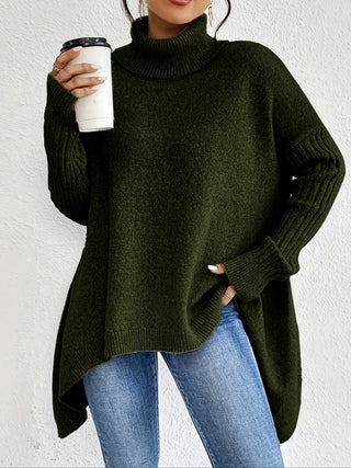 Léïna™ – Miękki, swobodny sweter z golfem