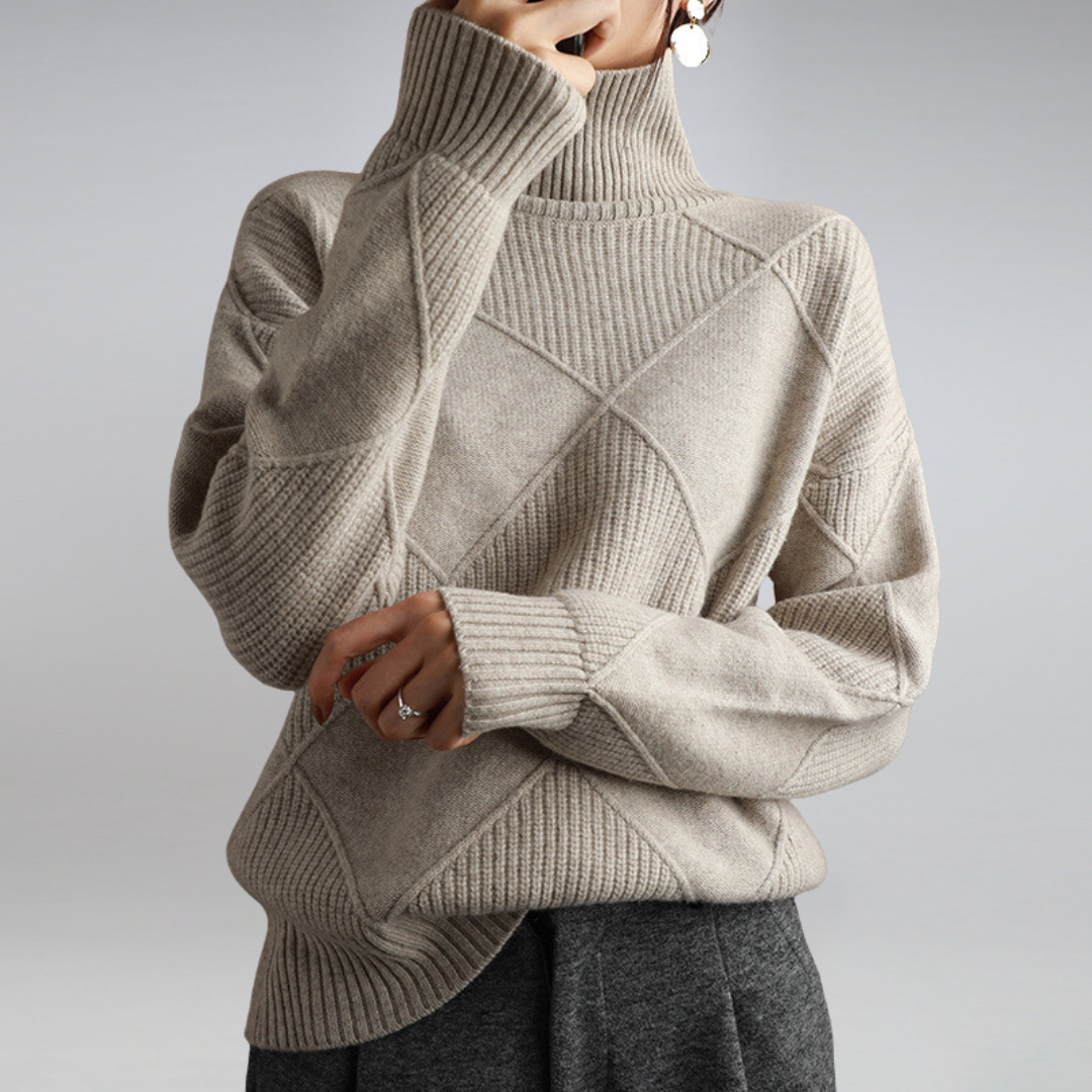 Sweter z golfem