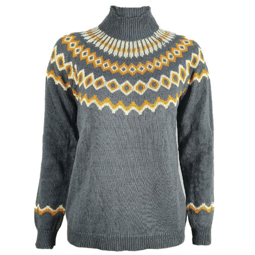 Elegancki sweter z golfem
