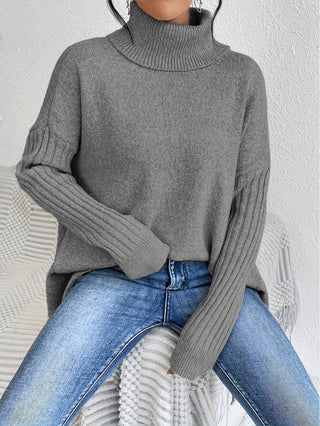 Léïna™ – Miękki, swobodny sweter z golfem