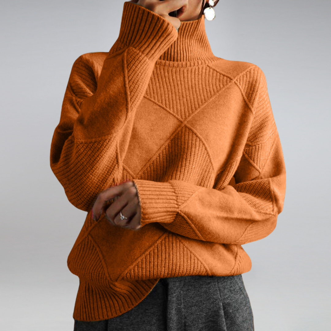 Sweter z golfem