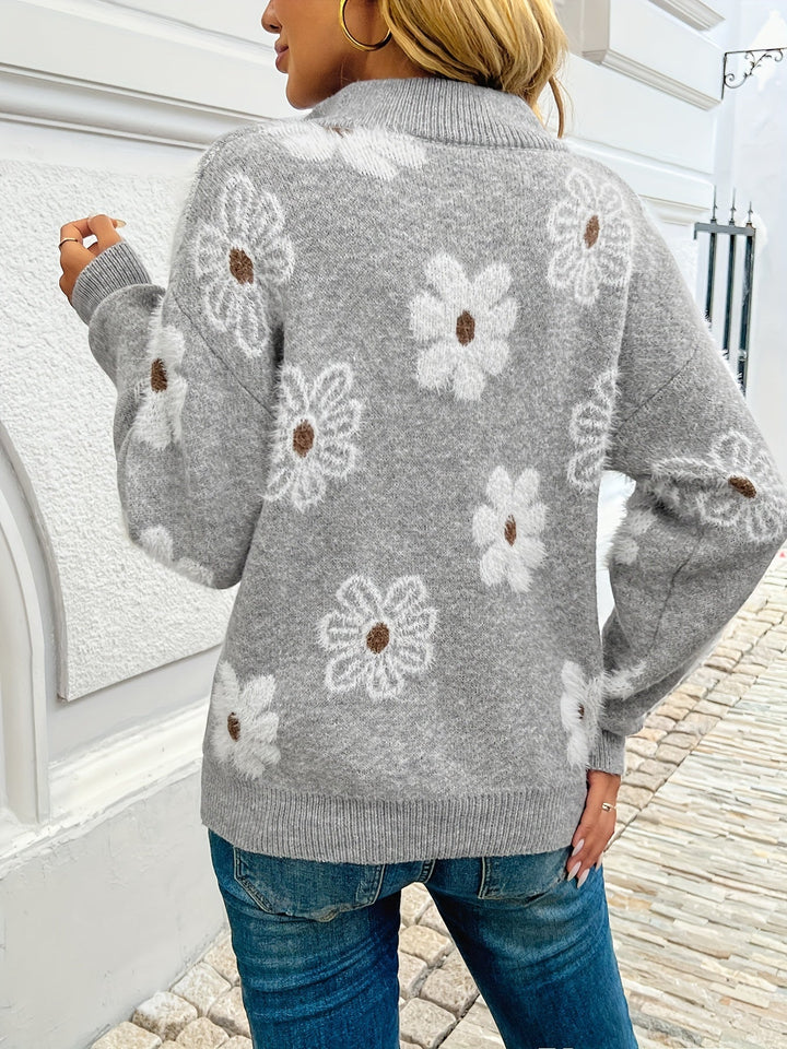 Monique™ – miękki, ponadczasowy i elegancki kardigan w kwiaty
