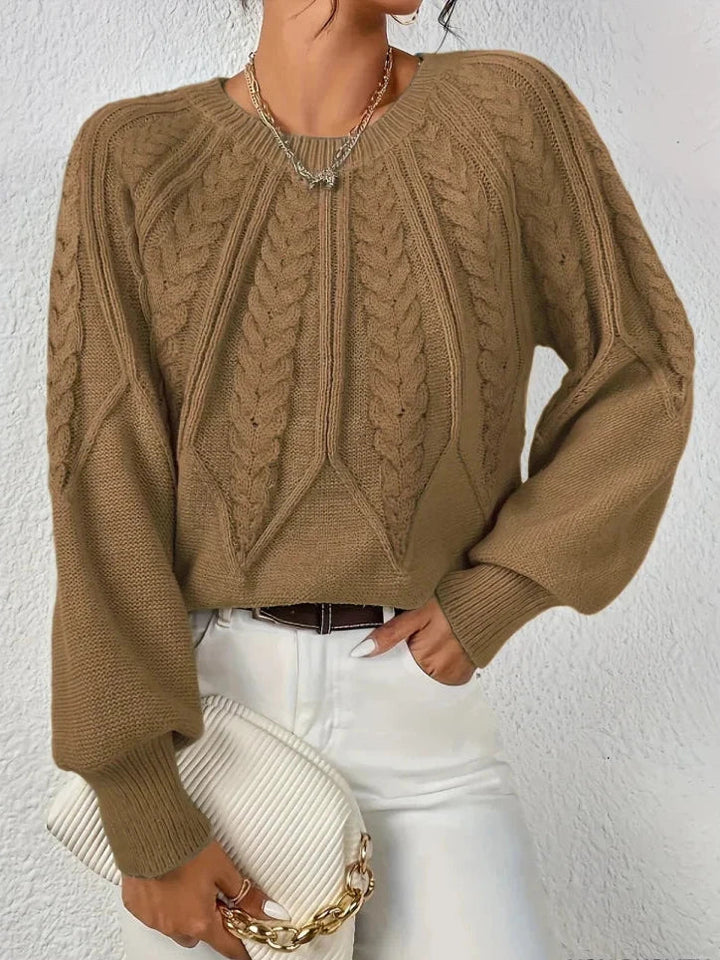 Elegancki dzianinowy sweter