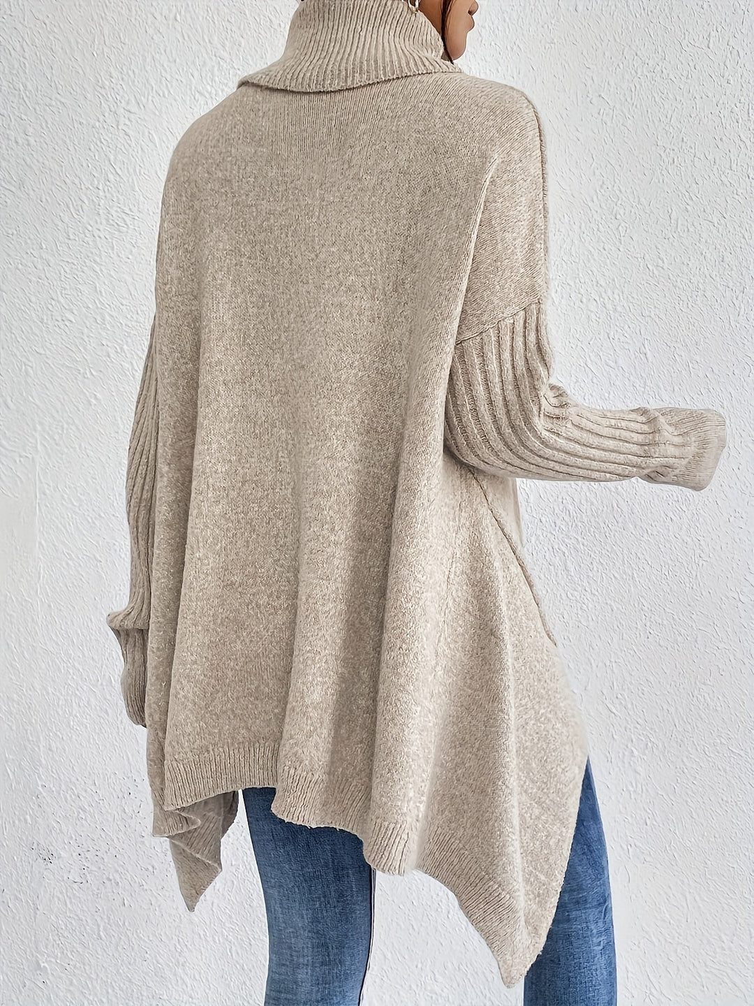Léïna™ – Miękki, swobodny sweter z golfem
