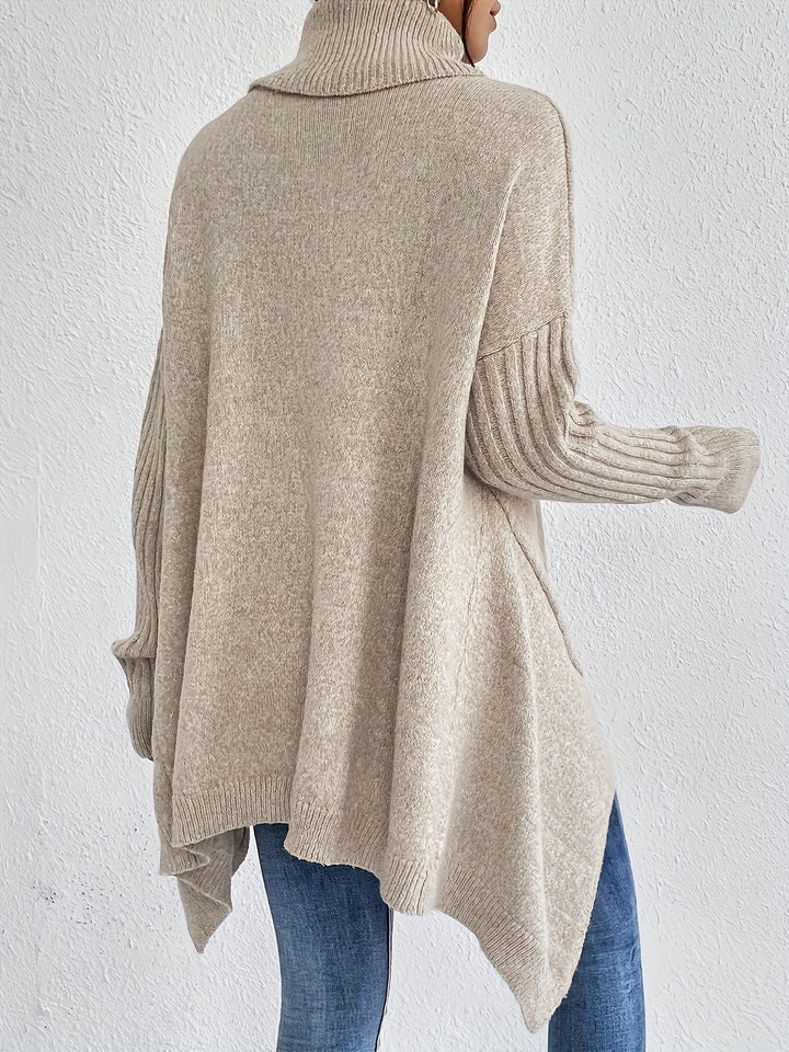Léïna™ – Miękki, swobodny sweter z golfem