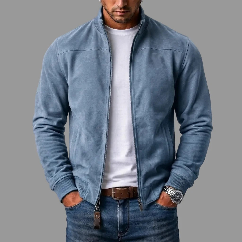 Hugo | Kurtka bomber z zamszu