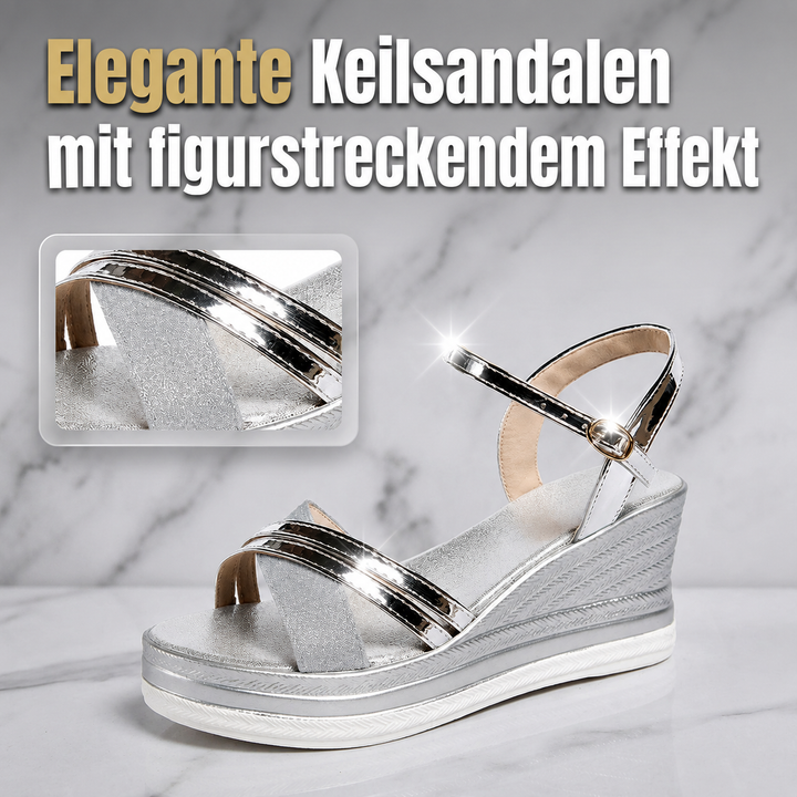 Adela | Eleganckie sandały na koturnie
