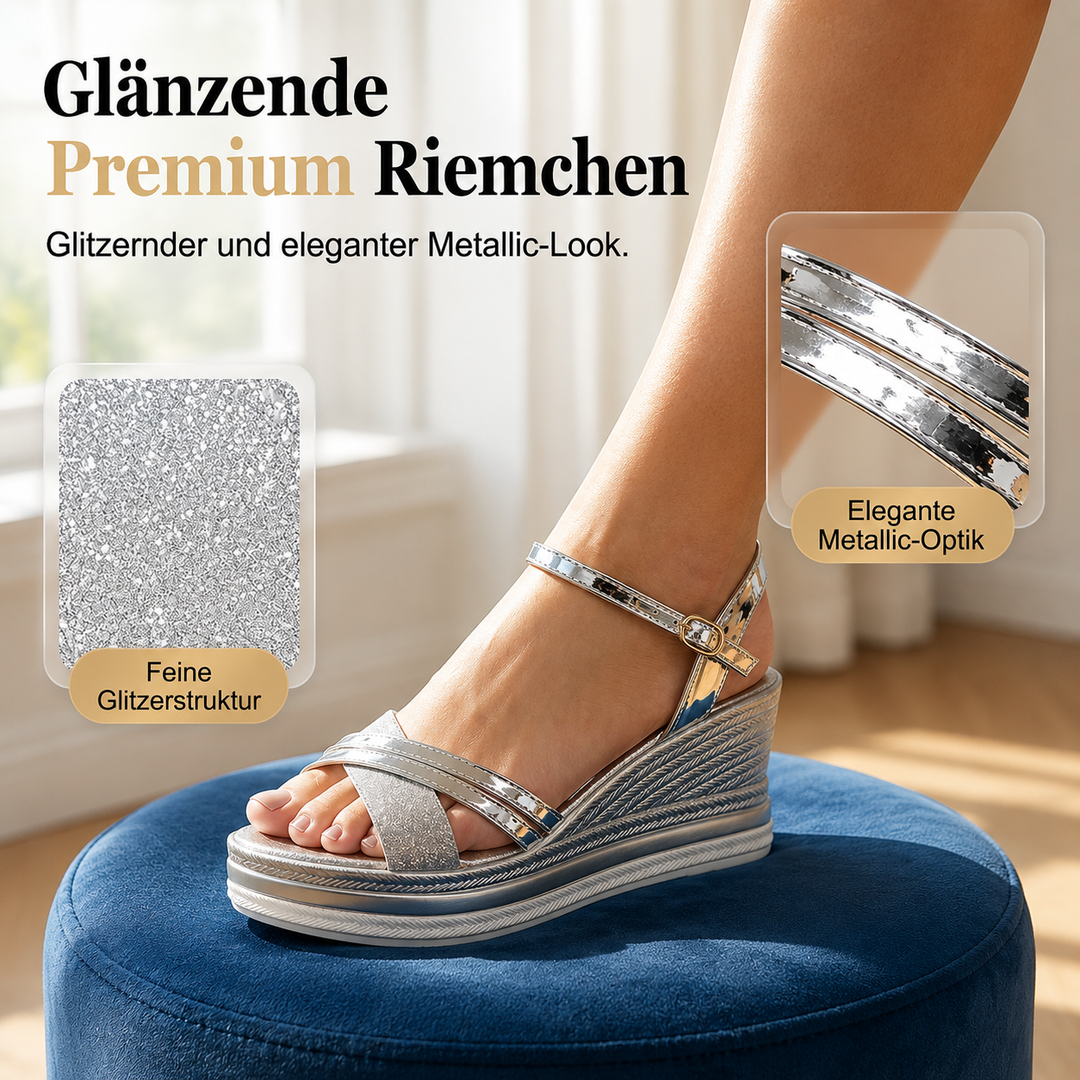 Adela | Eleganckie sandały na koturnie