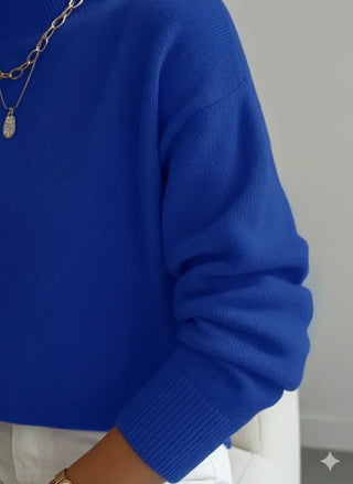 Modny sweter z golfem