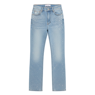 DIAMONA | Spodnie straight z wysokim stanem