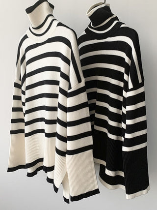 Éliane™ – Sweter w paski o eleganckim, swobodnym stylu.