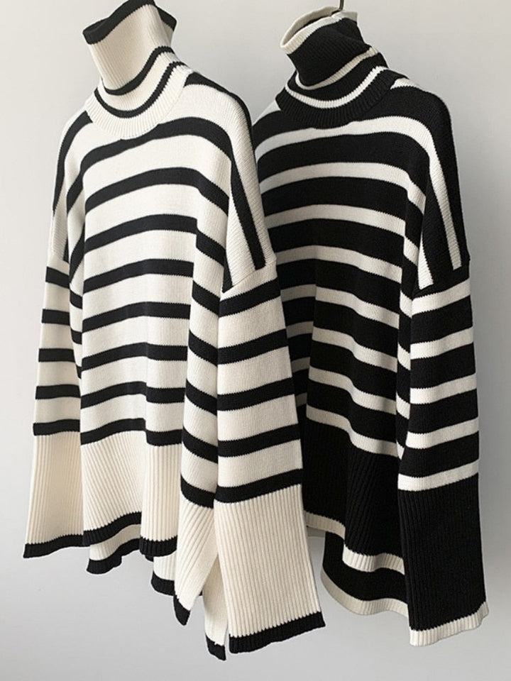 Éliane™ – Sweter w paski o eleganckim, swobodnym stylu.