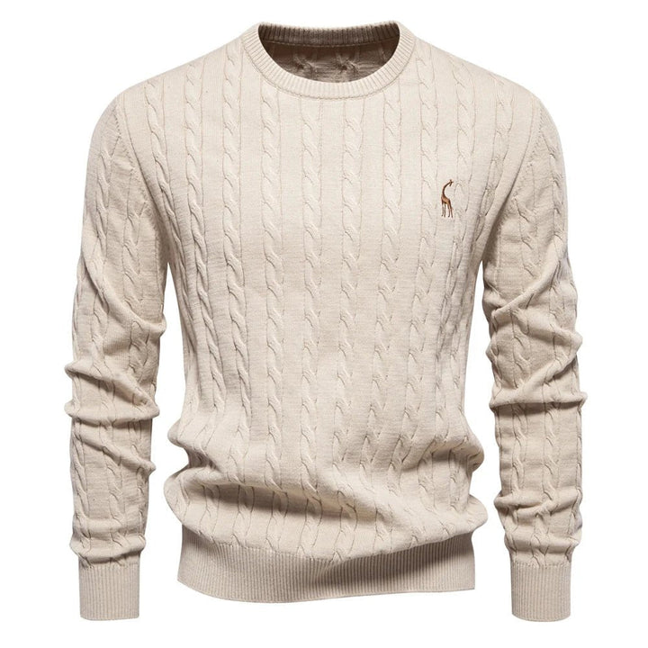 Franciszek | Sweter męski z ozdobnym splotem