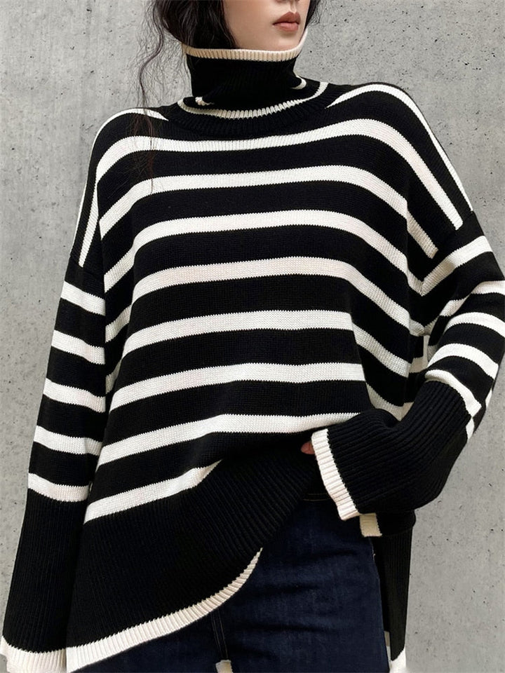 Éliane™ – Sweter w paski o eleganckim, swobodnym stylu.