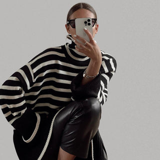 Éliane™ – Sweter w paski o eleganckim, swobodnym stylu.