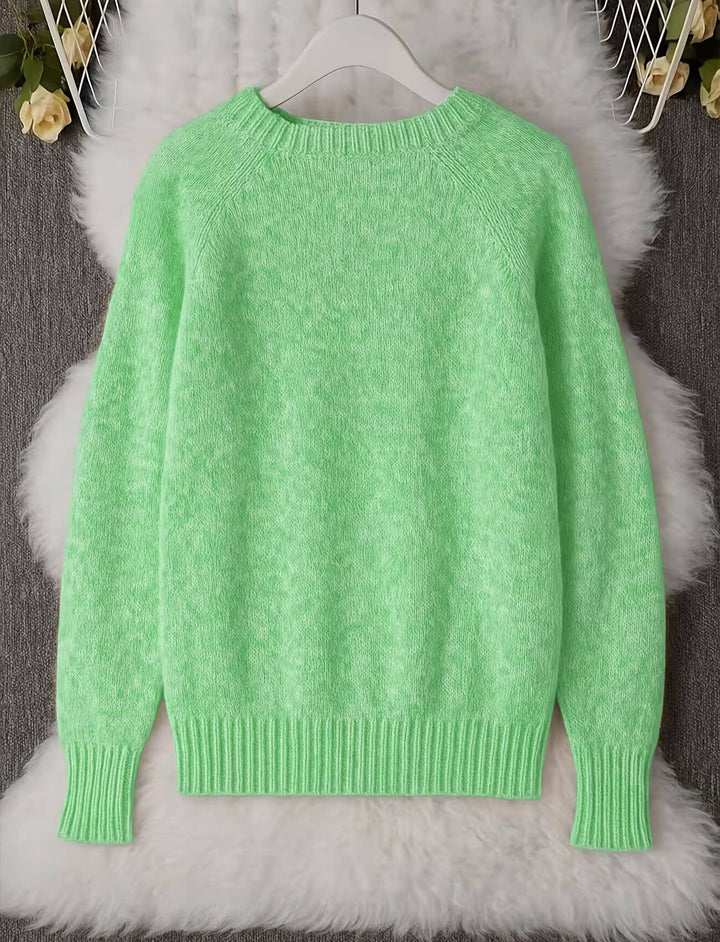 Damski sweter z okrągłym dekoltem