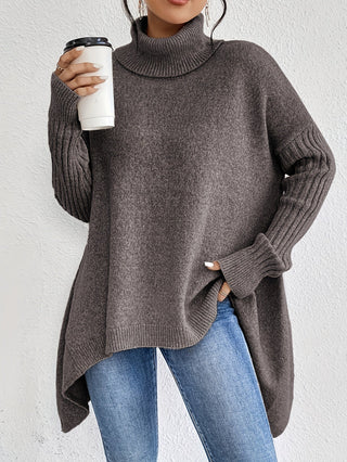 Léïna™ – Miękki, swobodny sweter z golfem