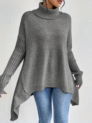 Léïna™ – Miękki, swobodny sweter z golfem