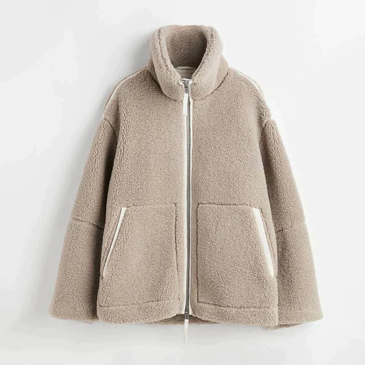Reverie | Kurtka typu teddy w stylu oversize