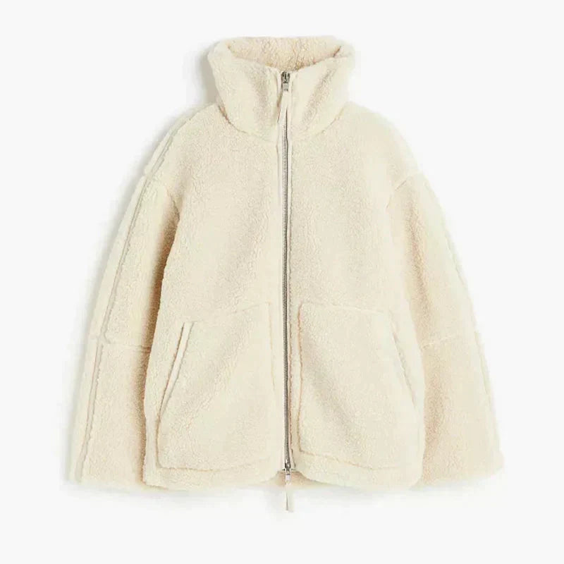 Reverie | Kurtka typu teddy w stylu oversize