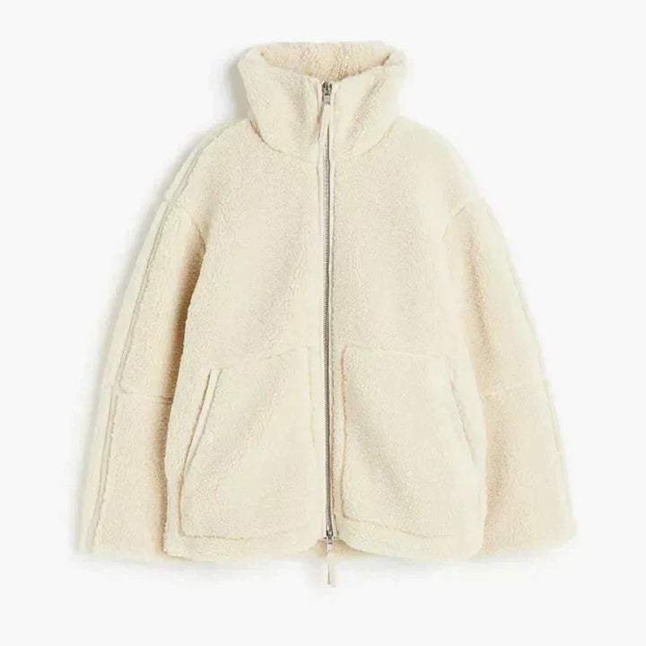 Reverie | Kurtka typu teddy w stylu oversize