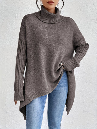 Léïna™ – Miękki, swobodny sweter z golfem