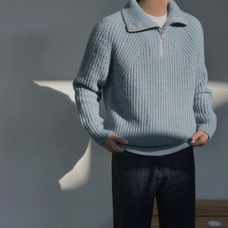 Martin | Pull Azure à quart de zip