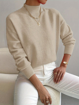 Modny sweter z golfem