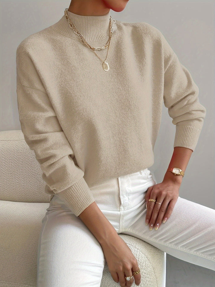 Modny sweter z golfem