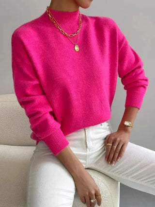 Modny sweter z golfem