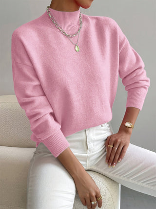 Modny sweter z golfem