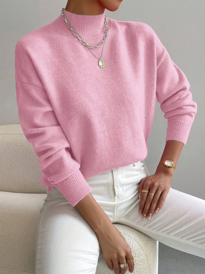 Modny sweter z golfem