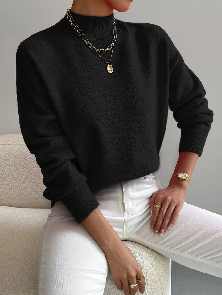 Modny sweter z golfem