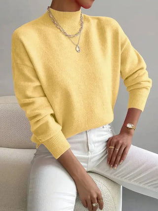 Modny sweter z golfem