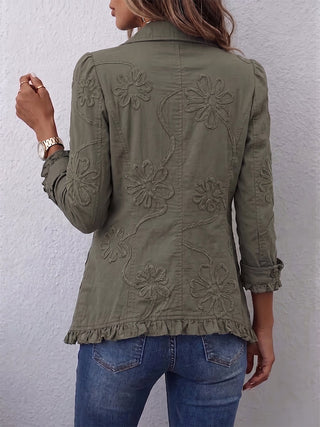 Ascensión | Haftowana Bluza z Falbanami
