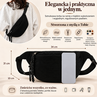 Najważniejsze cechy sztruksowej torebki Grażyna
